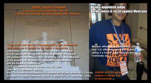Lincoln Memorial with overlaid text