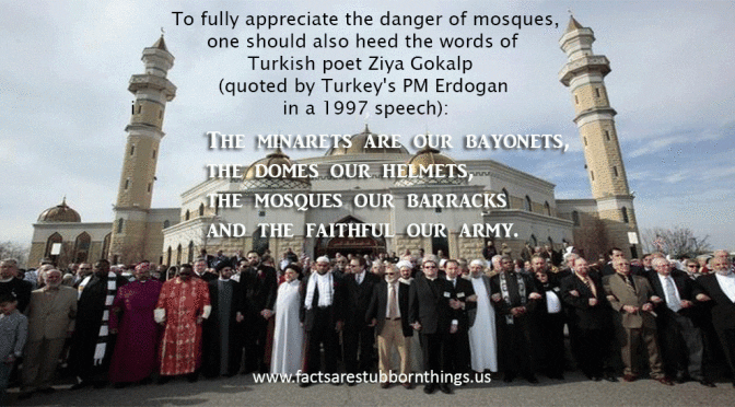 Quote about mosques and military symbolism