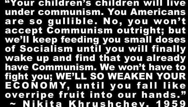 Khrushchev warning about communism's rise